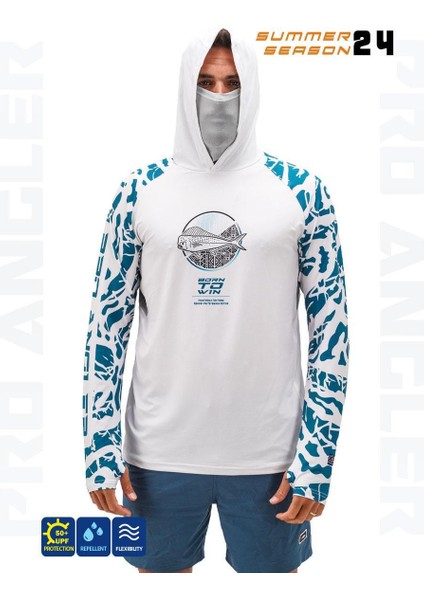 Pro Angler S24 Buff&hoodie Lambuka Green