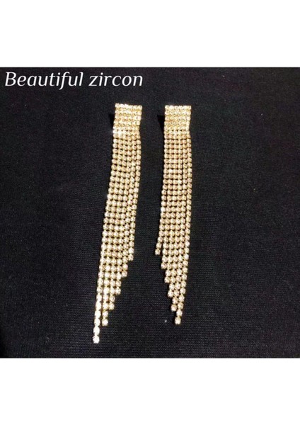 Şıklığınızı Tamamlayacak Işıltılı Zikron Taşlı Küpe fiyatları