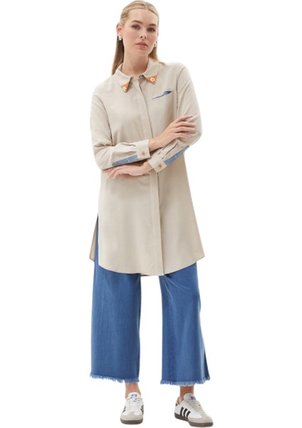 Yakası Taş Işlemeli Rayon Tunik Taş fiyatları