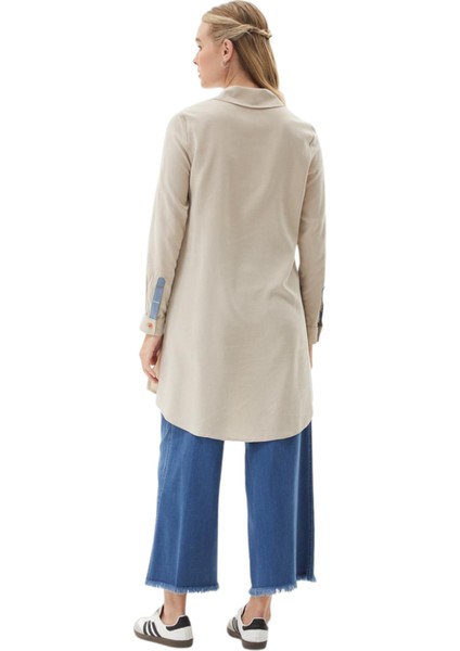 Yakası Taş Işlemeli Rayon Tunik Taş modelleri