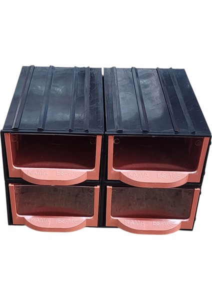 Plastik 4 Şeffaf Çekmeceli Kutu Küçük Organizer Çekmece Avadanlık modelleri