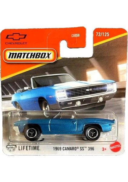 C0859 Matchbox 1:64 Tekli Arabalar 1969 Camaro Ss 396 JBR84
