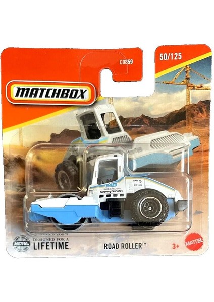 C0859 Matchbox 1:64 Tekli Arabalar Road Roller JBT19