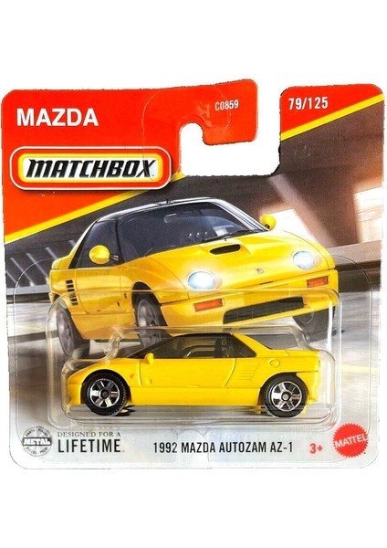 C0859 Matchbox 1:64 Tekli Arabalar 1992 Mazda Autozam Az-1 JBR83
