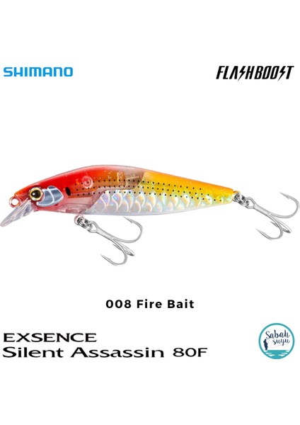 Silent Assassin Flash Boost 80f 8cm 10gr 008 Fire Bait