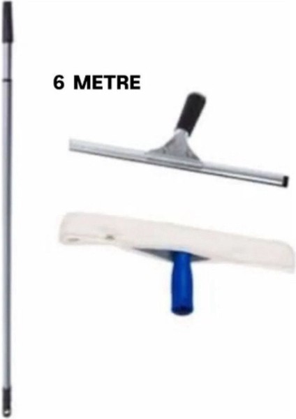 6 Metre Telekopik Uzayabilen Metal Sap 35 cm Cam Peluş ve Cam Çekçeği fiyatları