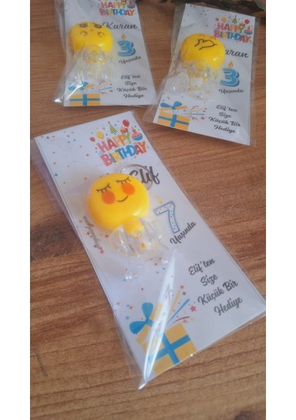 Sevgiliatolyemm Sevgiliatolyemm Mutluluk Getirmesi Dileğiyle Işıklı Emoji Anahtarlık 15 Adet Doğum Günü Hediyelikleri, Bayram Hediyesi, Karne Hediyelikleri, Babyshower fiyatları