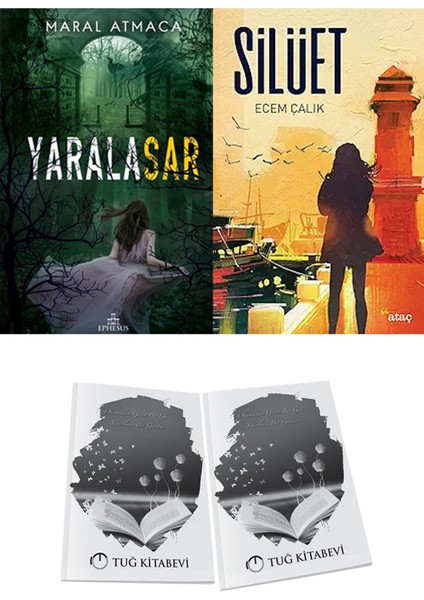 Silüet ve Ephesus Yayınları Yaralasar 2 Maral Atmaca 2li Set + Hediyeli