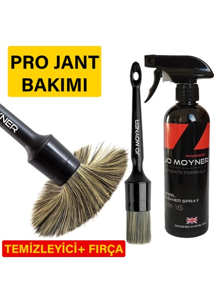 Premium Jant Temizleyici 500ML JM16 + Profesyonel Detay Fırçası JM546 Set
