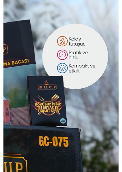 Grıll Cup Kokusuz Beyaz Çıra fiyatları