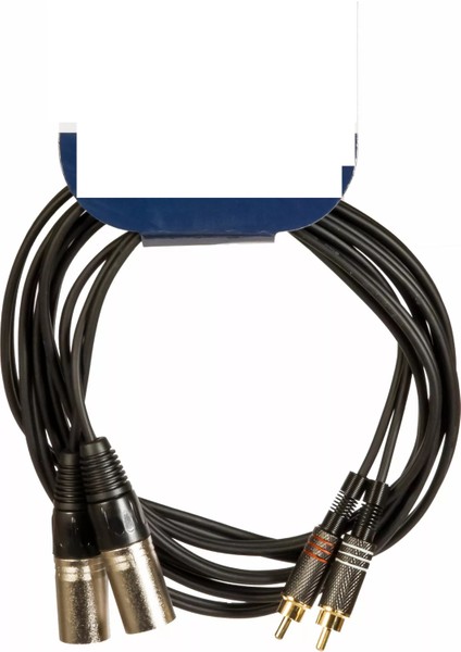 2 Rca Erkek-2 Xlr Erkek Kablo 2 Metre
