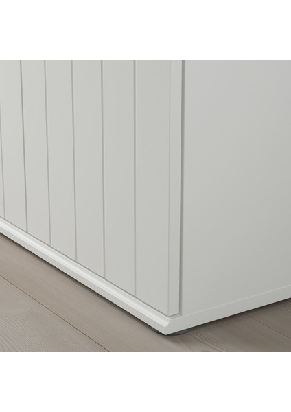 Skruvby Büfe 70 x 90 cm Meşe Üst Panelli Beyaz Dolap Ev Düzenleyici fiyatları