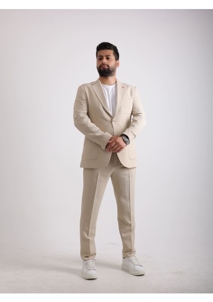 Spor Erkek Takım Elbise Yazlık Gofre Kumaş Ipli Pantolon fiyatları