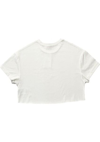 Fiora Ekru Crop Basic Tshirt fiyatları