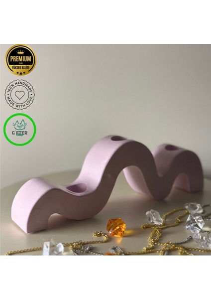 Mumluk Üçlü Zikzak Pastel Seri
