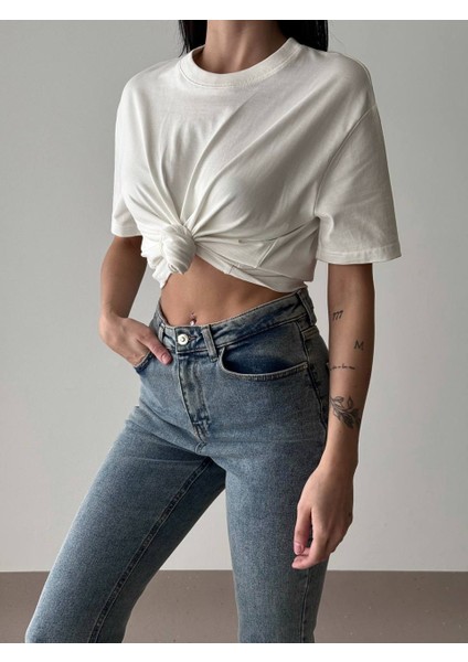 Parker Beyaz Oversize Basic Tshirt