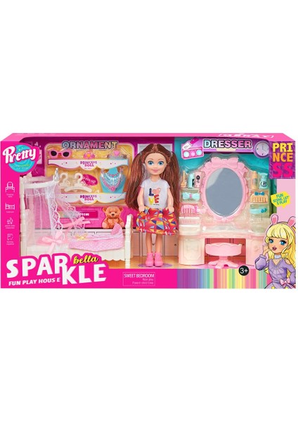 Sparkle Bella Princess Yatak Odası Oyun Seti