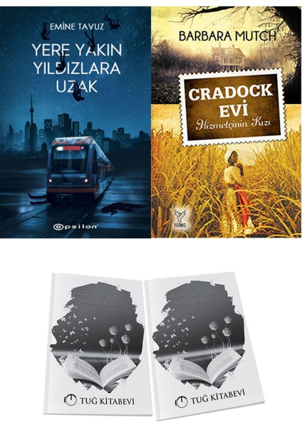 Cradock Evi ve Epsilon Yayınevi Yere Yakın Yıldızlara Uzak Emine Tavuz 2li Set + Hediyeli