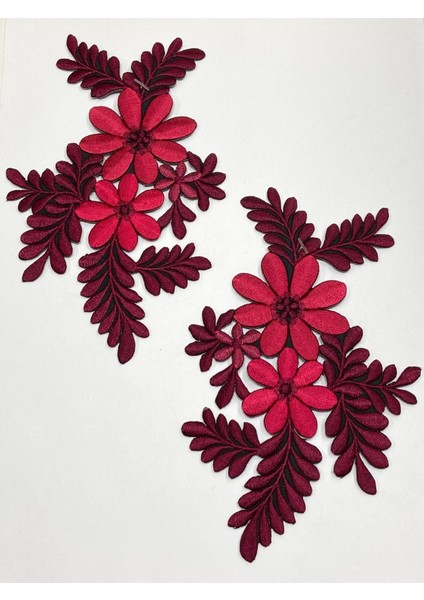 Renkli Ütüyle Yapışan Nakış Aplikesi/ Orta Boy Renkli Aplike 2 Li Set