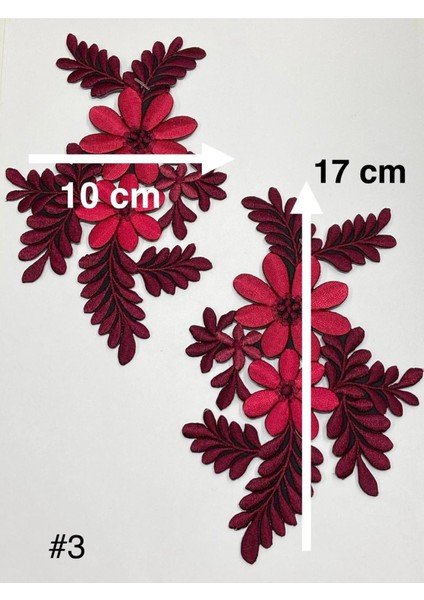 Renkli Ütüyle Yapışan Nakış Aplikesi/ Orta Boy Renkli Aplike 2 Li Set fiyatları