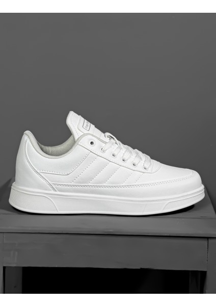 Günlük Erkek Beyaz Sneaker Bağcıklı Rahat Ortopedik Spor Ayakkabı fiyatları