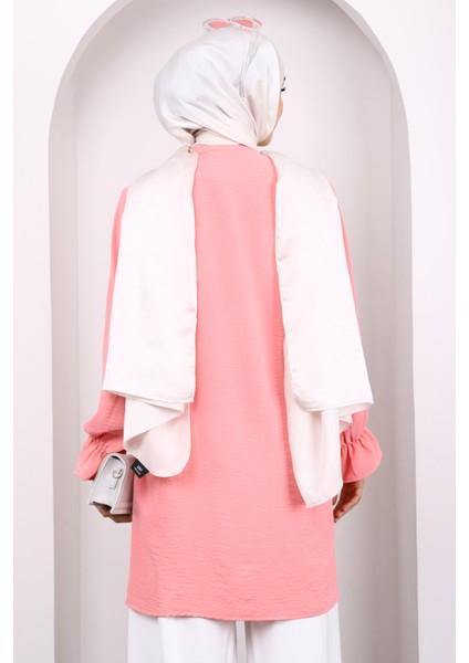 Pembe Önü Fırfırlı Ayrobin Tunik fırsatları