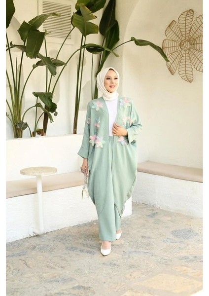 Çiçekli Ikili Kimono Takım modelleri