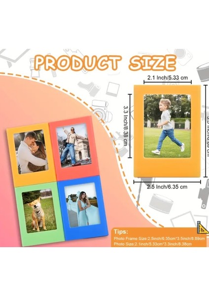 Renkli Mıknatıslı Polaroid Fotoğraf Çerçevesi