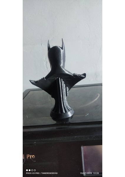 3D Baskı Batman Büstü - Koleksiyonluk Dekoratif Figür (Siyah - 18 Cm) fiyatları