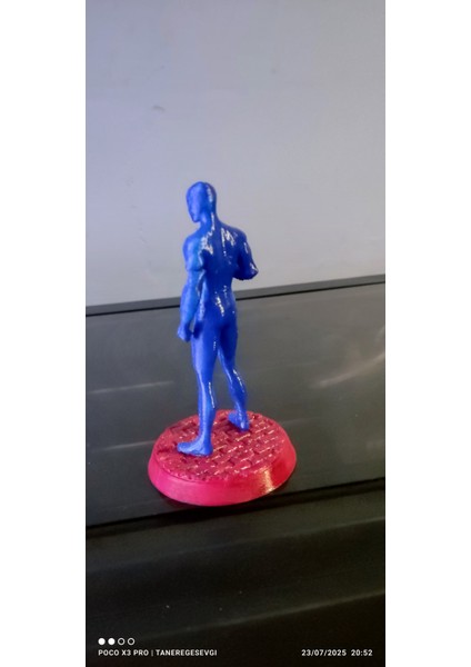 3D Baskı Süper Kahraman Figürü - Dekoratif Koleksiyon Figürü (Mavi - 12 Cm) fiyatları