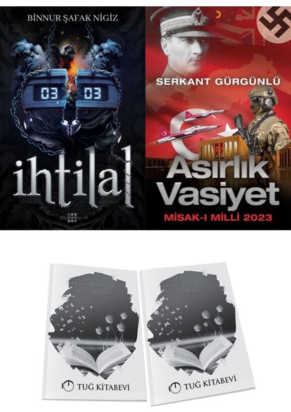 Asırlık Vasiyet ve Dokuz Yayınları Ihtilal 2 Zede Binnur Şafak Nigiz 2li Set + Hediyeli