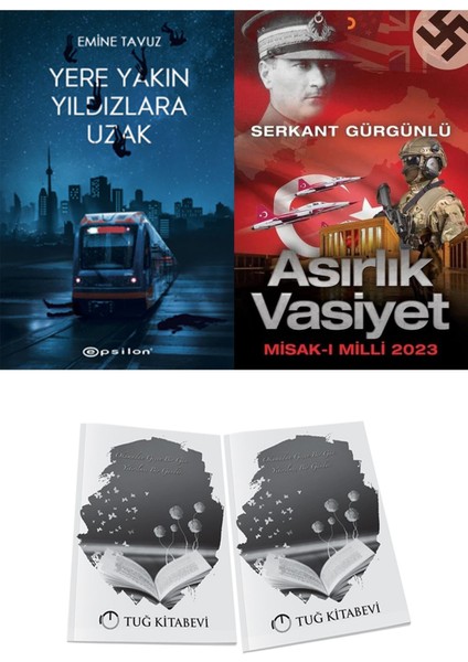 Asırlık Vasiyet ve Epsilon Yayınevi Yere Yakın Yıldızlara Uzak Emine Tavuz 2li Set + Hediyeli