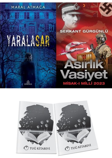 Asırlık Vasiyet ve Ephesus Yayınları Yaralasar 1 Maral Atmaca 2li Set + Hediyeli