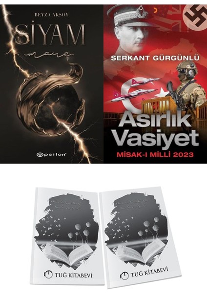 Asırlık Vasiyet ve Epsilon Yayınevi Siyam 4 Mare Beyza Aksoy 2li Set + Hediyeli