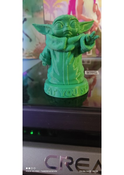 Baby Yoda (Grogu) – Star Wars Temalı 3D Baskı Bir Model.
