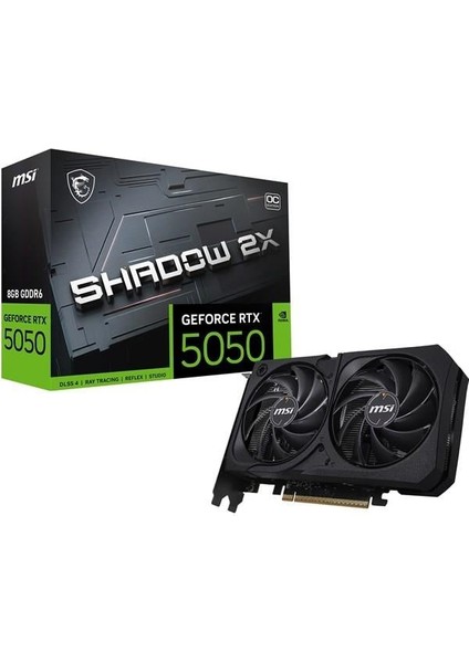 Msı RTX5050 8gb Shadow 2x Oc 128BİT Gddr6 HDMI Dp Pcıe 5.0