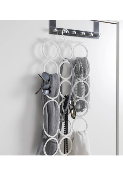 2 Adet Gardırop Içi Çok Amaçlı Askı 72X32 cm Ikea 2'li Set Şal Atkı Aksesuar Askısı Beyaz Askılık fırsatları