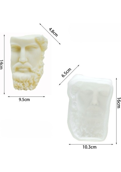 Ressam Michelangelo Heykeli Mum Beton Sabun Kalıbı KOD:1262 fiyatları