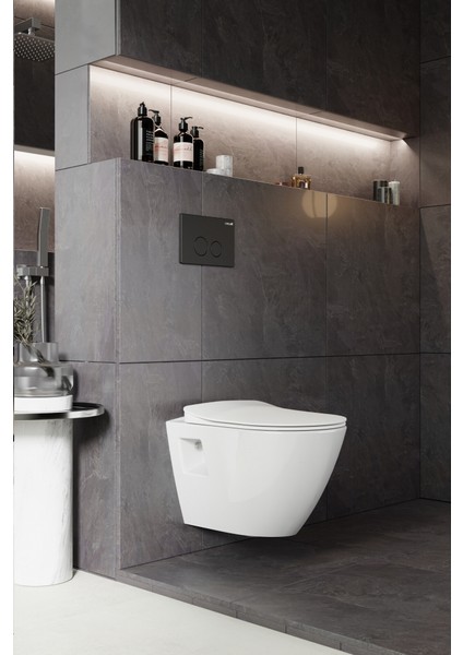 TP329 Terra Rim-Off Asma Klozet ve Yavaş Kapanan Kapak fiyatları