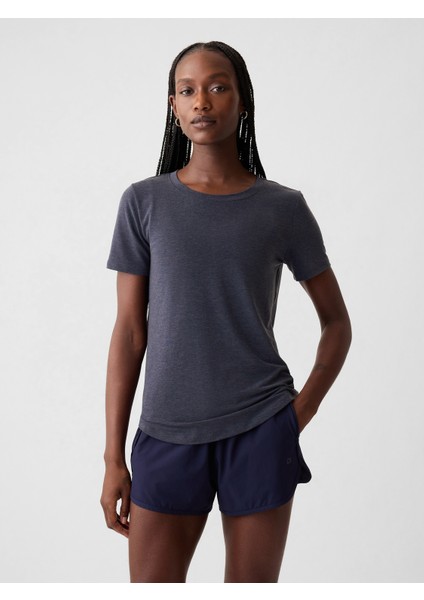 Kadın Koyu Mavi Gapfit Breathe T-Shirt