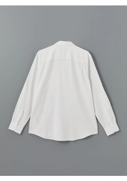 Lcwaıkıkı Classic Regular Fit Uzun Kollu Keten Karışımlı Erkek Gömlek (W5) indirimleri