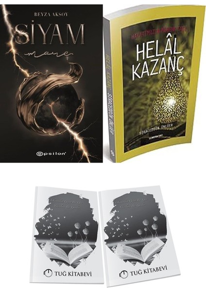 Hayatımızın Mihenk Taşı Helal Kazanç ve Epsilon Yayınevi Siyam 4 Mare Beyza Aksoy 2li Set + Hediyeli