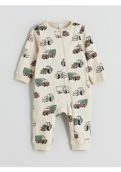 Lcw Baby Bisiklet Yaka Baskılı Erkek Bebek Tulum 2'li (W5) fiyatları