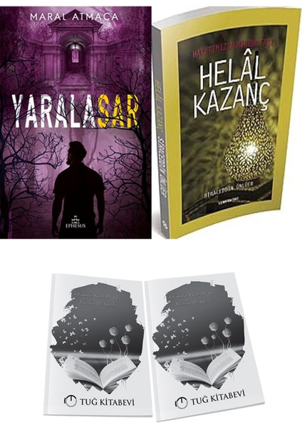 Hayatımızın Mihenk Taşı Helal Kazanç ve Ephesus Yayınları Yaralasar 3 Maral Atmaca 2li Set + Hediyeli