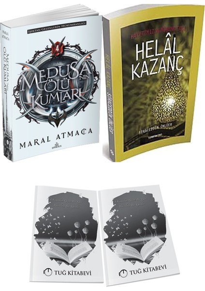 Hayatımızın Mihenk Taşı Helal Kazanç ve Ephesus Yayınları Medusanın Ölü Kumları 4 Maral Atmaca 2li Set + Hediyeli