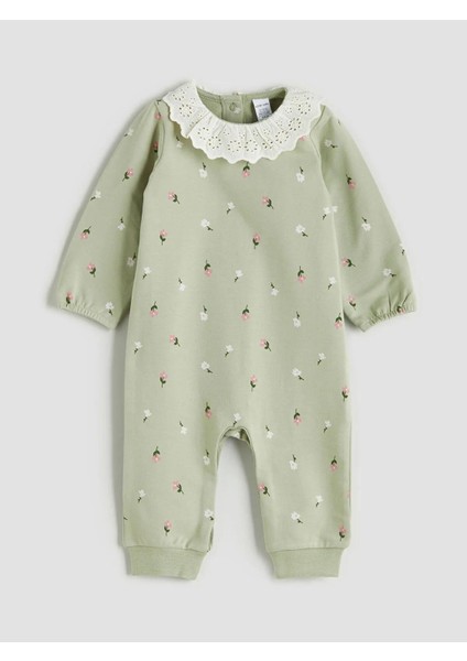 Lcw Baby Bisiklet Yaka Kız Bebek 2 Iplik Tulum (W5)