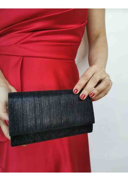 Eflanmoda Siyah Portföy ve Zincir Askılı Düğün Nişan Özel Gün Kadın Abiye Çantası fiyatları