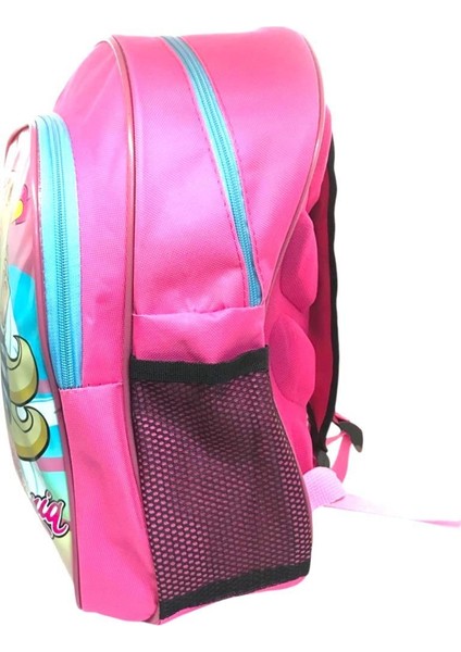 Kız Çocuk Pembe Brbi Baskılı 2 Bölmeli Ilkokul Çantası Seti fırsatları