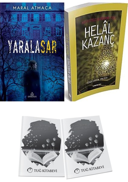 Hayatımızın Mihenk Taşı Helal Kazanç ve Ephesus Yayınları Yaralasar 1 Maral Atmaca 2li Set + Hediyeli