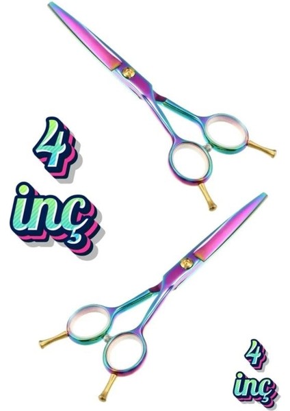 Rainbow Düz Uçlu Çift Vidalı Saç Kesim Makası 5.5 Inç XLQ577